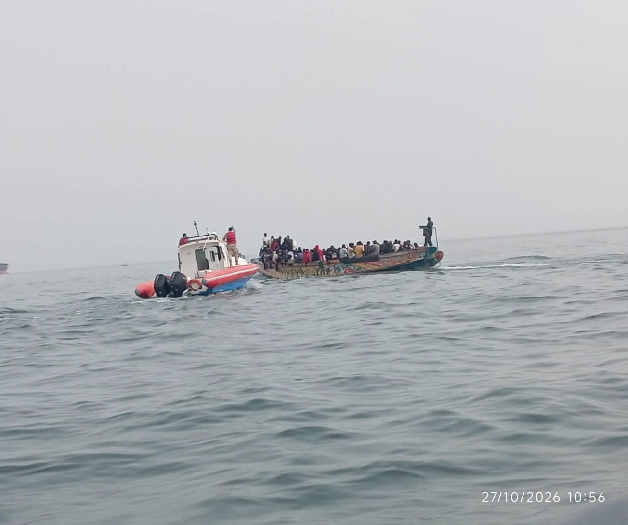 Mauritanie : 204 candidats à la migration irrégulière interceptés à bord d’une embarcation venue de Gambie